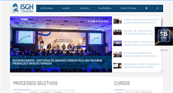 Desktop Screenshot of isgh.org.br